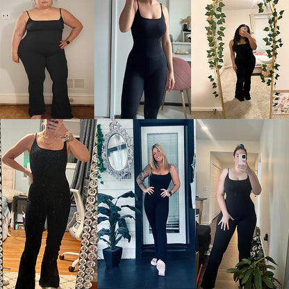 Sleeveless Yoga  Bodycon Rompers Backless