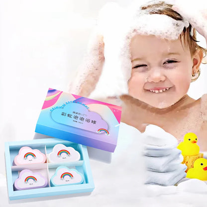 Rainbow cloud bath aromatherapy ball 4-pack