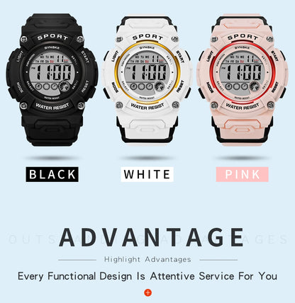 Student Watch Women's Watches Girls 50M Waterproof Watch Multifunctional Luminous Girl Boy Watch