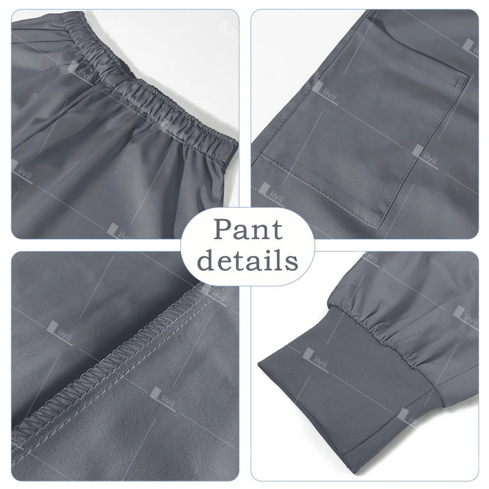 Surgical Uniforms Scrub Set Top Pants