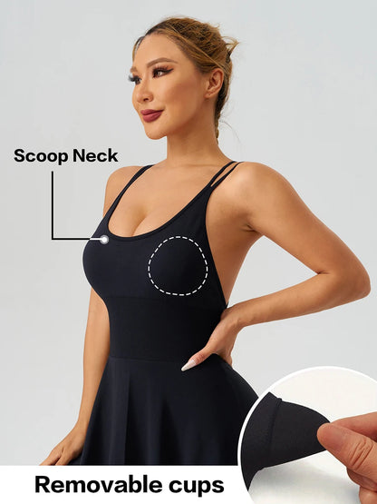 Summer Wear Woman Gym Dresses Bra Jumpsuit Shorts Leggings
