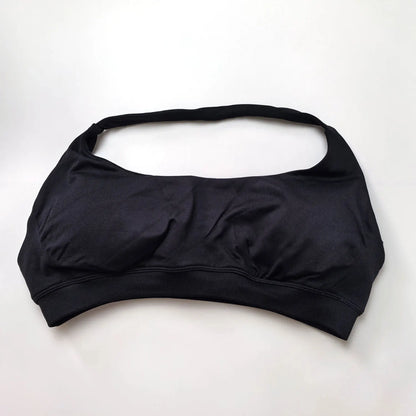 Halter Top Sports Bra Push-up Sexy Open Back