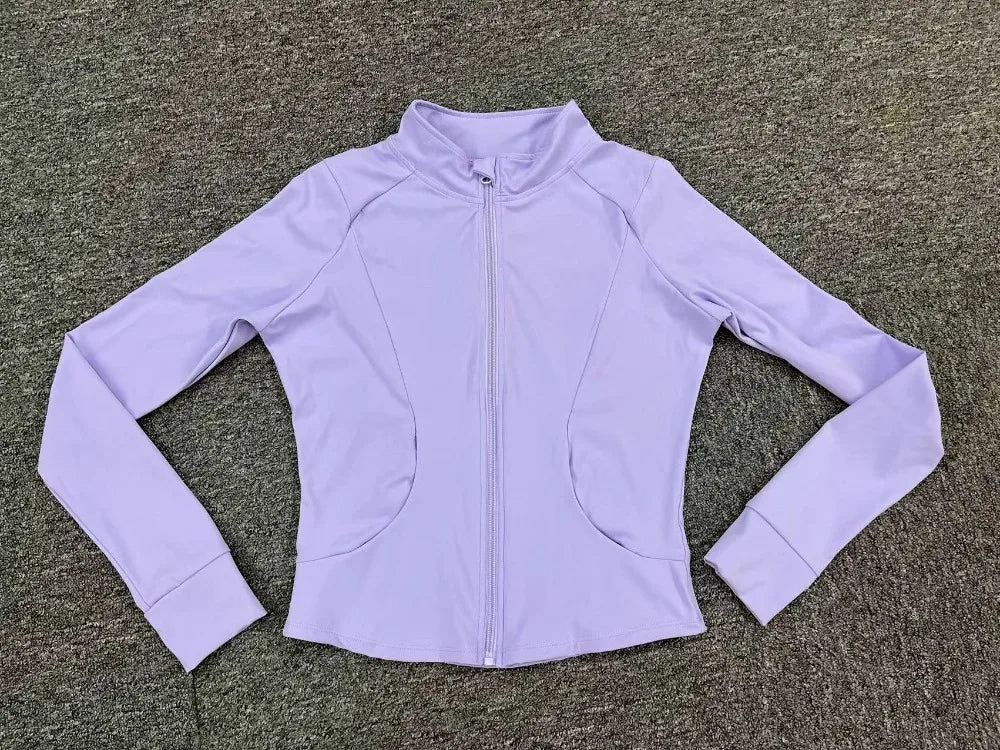 2 Pcs Gym Set  Jacket With Matching Leggings