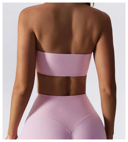 Strapless  Sports Bra Quick-Drying Yoga Tube Top