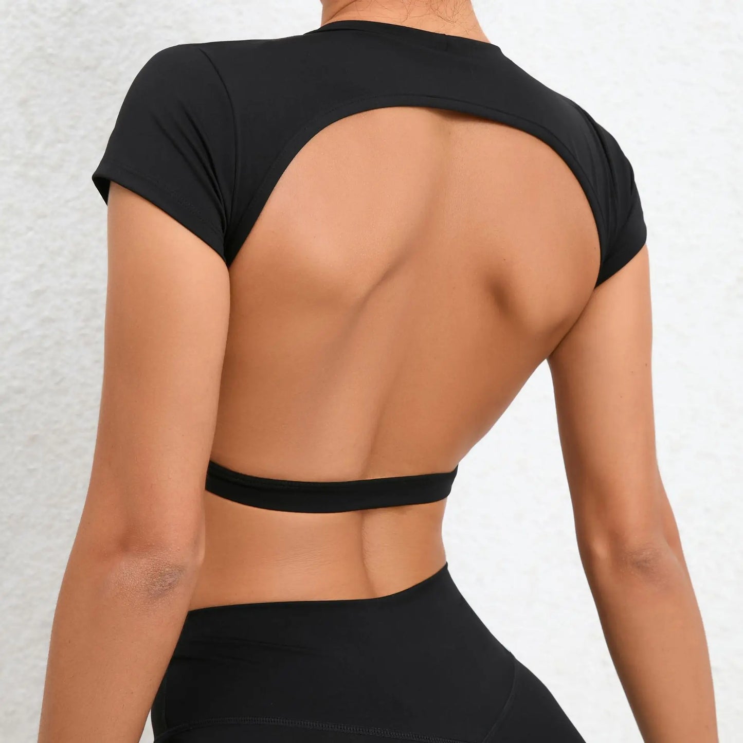 Breathable Workout Tops  Backless Yoga Crop Tops