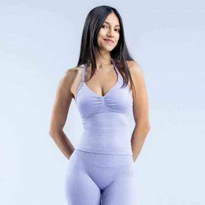Yoga 2-piece Lace-up Tops and Shorts