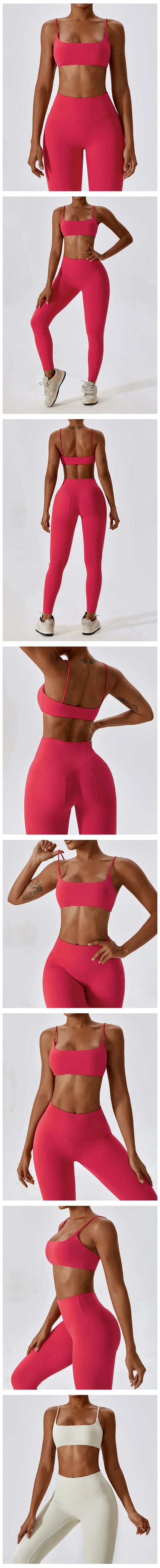 Super soft fabric back cross sports bra