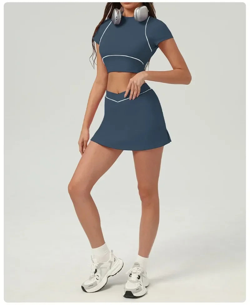 High Waist Quick-drying Backless Skinny Yoga Set