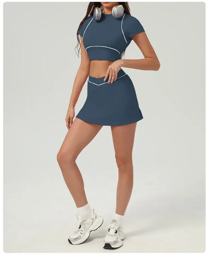 High Waist Quick-drying Backless Skinny Yoga Set