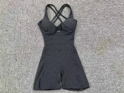 Adjustable double straps, Open back  V shape back design ,Removable pads BODYSUIT