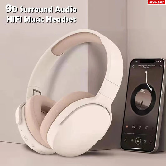 Fashion Wireless Bluetooth Headphones Over Ear HIFI Stereo Headsets