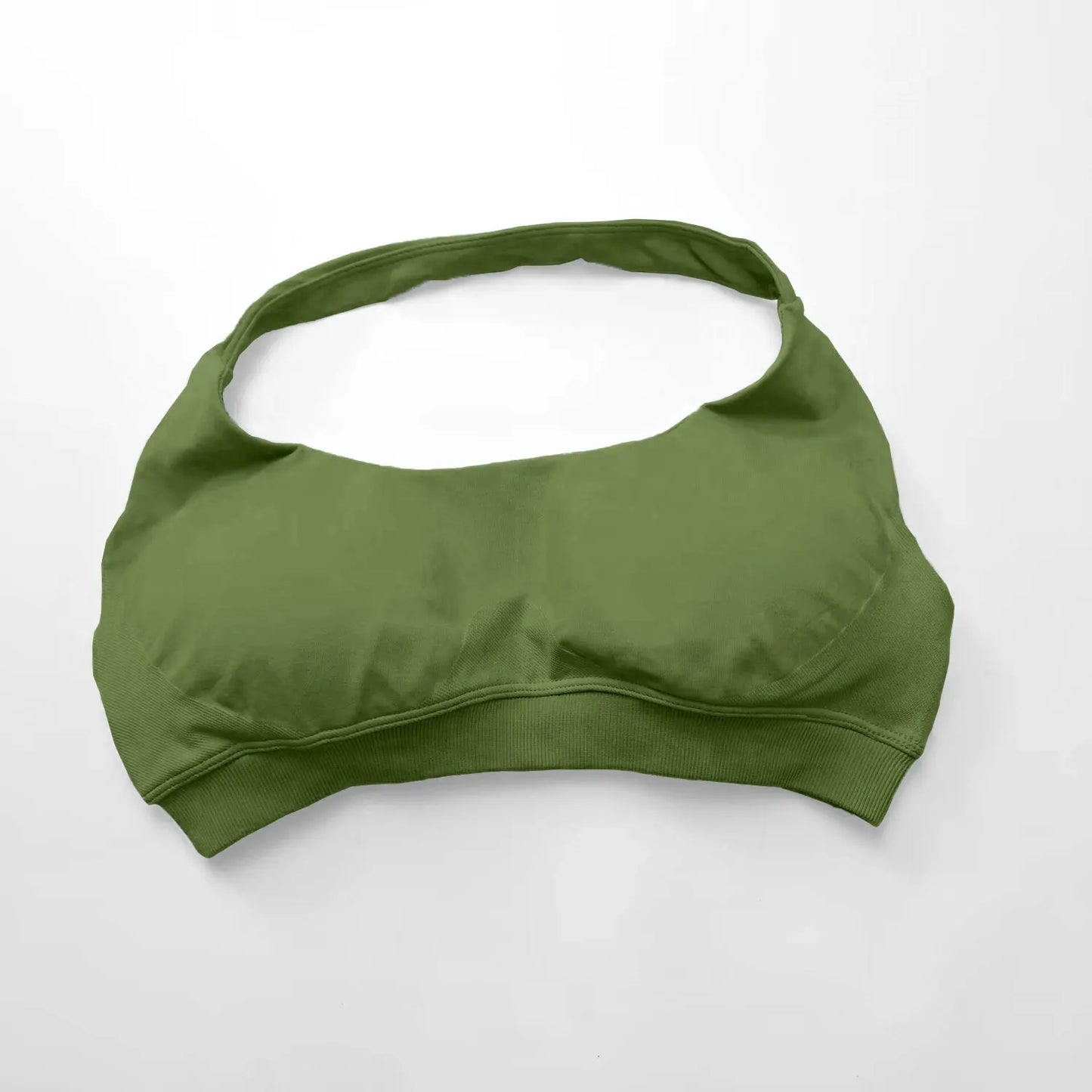 Halter Top Sports Bra Push-up Sexy Open Back