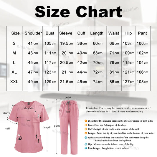 Medical Clothing for Unisex  Tops and Pant Set