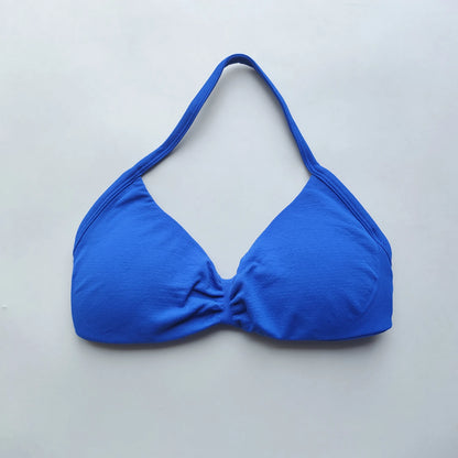 Sports Bra Strappy Backless Removable Cups
