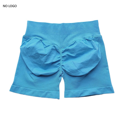 Scrunch Shorts Low Ribbed Band  Seamless Shorts Booty Hight Stretch