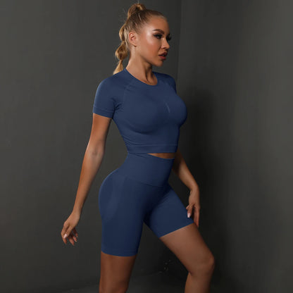 2PCS Seamless Women Yoga Set