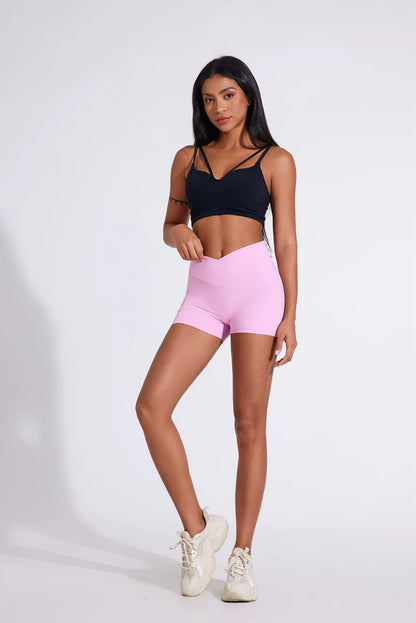 Women's sports shorts high elasticity tight fitting high waist and buttocks