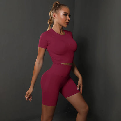 2PCS Seamless Women Yoga Set