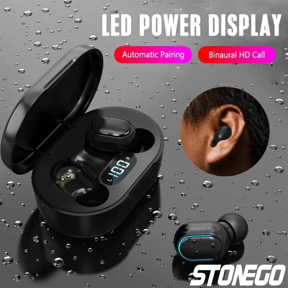 Wireless Bluetooth 5.0 Earbuds, Touch Control, Digital Display