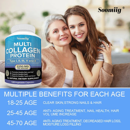 Multi-Collagen Capsules for Men and Women