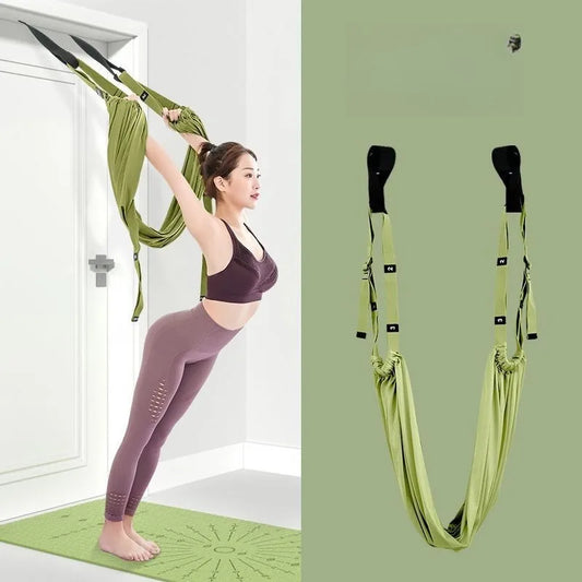 Aerial Yoga Rope Rally Strap Open Shoulder Beauty Back Stretching Strap Hanging Door Yoga Rope Home Lower Back Trainer
