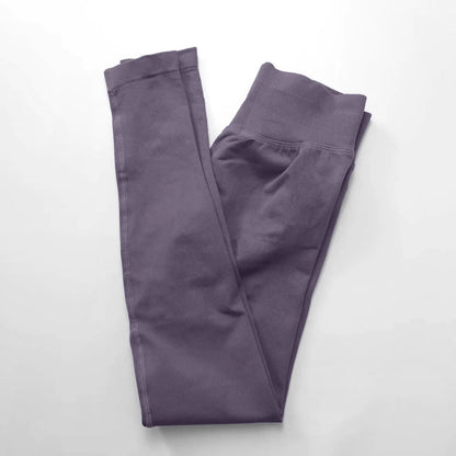 Seamless  Yoga Pants  Low Ribbed Band