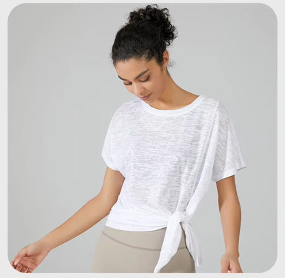 Yoga Shirts & Blouses. Short Sleeve Workout Sporty Woman Top