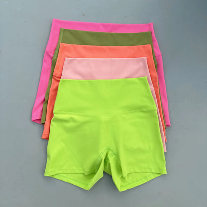 Solid Color tight Women Fitness Sport Short