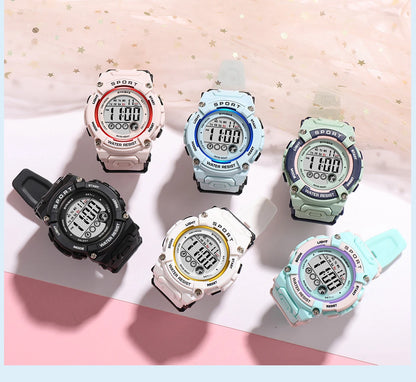 Student Watch Women's Watches Girls 50M Waterproof Watch Multifunctional Luminous Girl Boy Watch