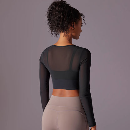 Yoga  Sexy Long Sleeve Sport Top