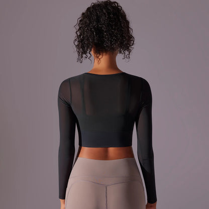 Yoga  Sexy Long Sleeve Sport Top