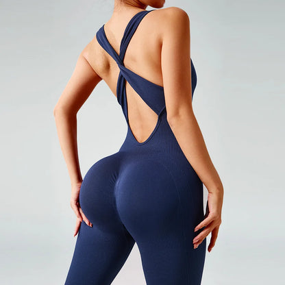Trendy Bodysuit  Seamless Overalls Leggings