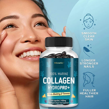 Powerful  Collagen - With Hyaluronic Acid, Biotin & Blueberry