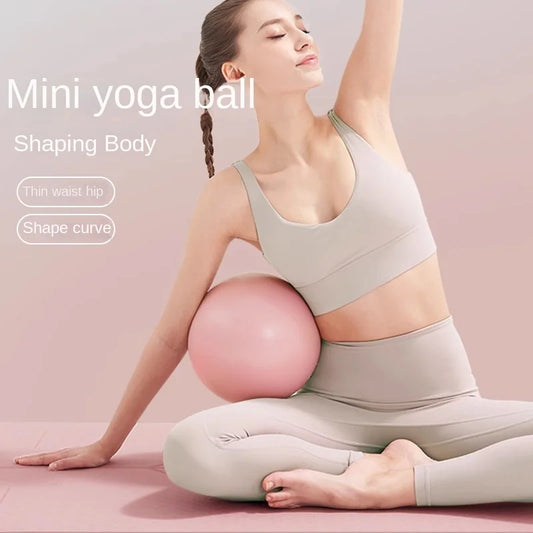 Women Gym Yoga Fitness Ball  Pilates Workout Mini Ball Sculpting Legs And Hips