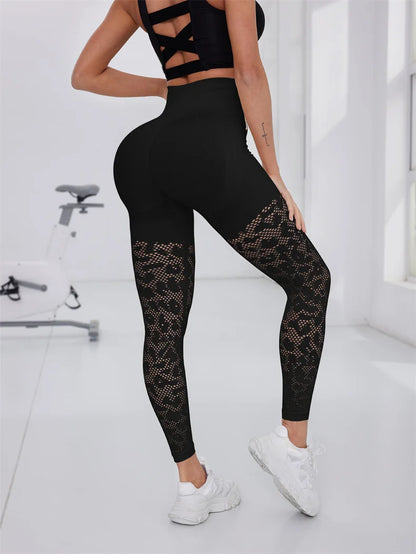 Seamless Yoga Pants Breathable High Waisted Leggings