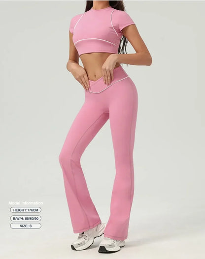 High Waist Quick-drying Backless Skinny Yoga Set