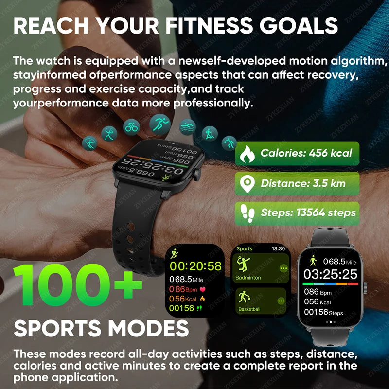 Men Women Waterproof Sports Smart Watch