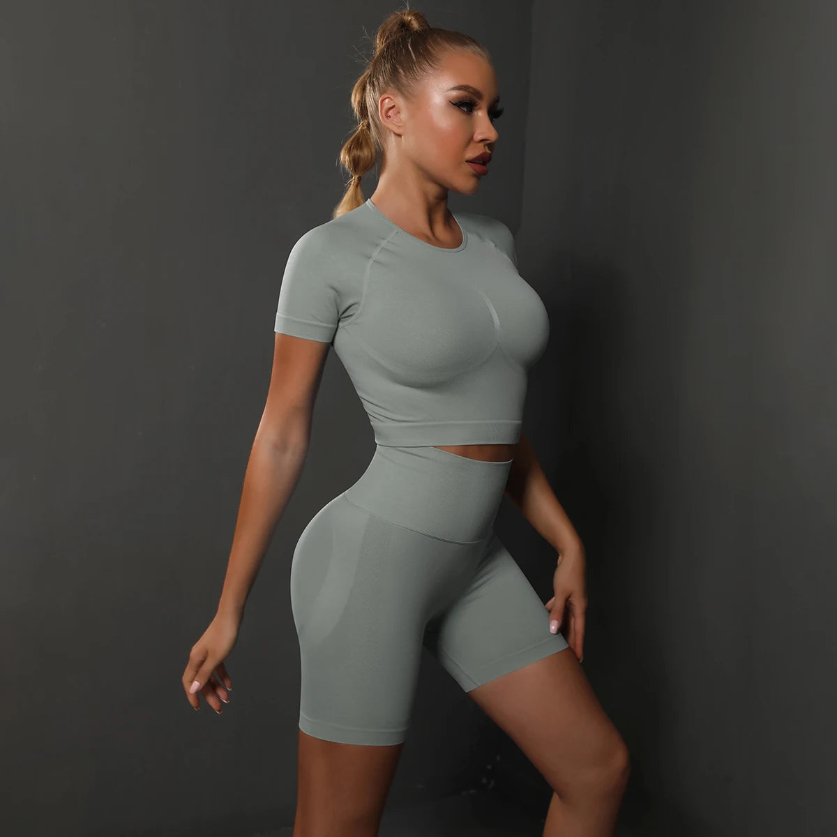 2PCS Seamless Women Yoga Set