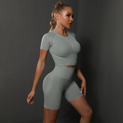 2PCS Seamless Women Yoga Set