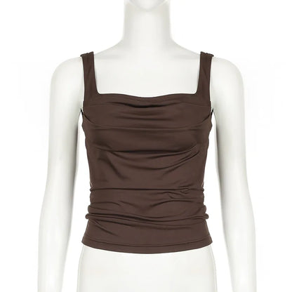 Tank Tops Sexy Backless Streetwear Casual Slim Sleeveless Camisole