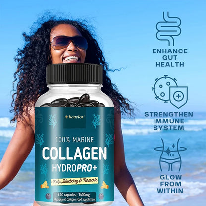 Powerful  Collagen - With Hyaluronic Acid, Biotin & Blueberry