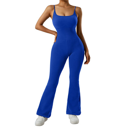 Sleeveless Yoga  Bodycon Rompers Backless