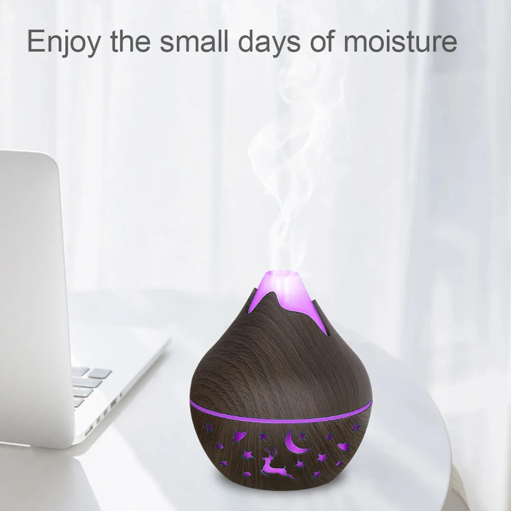 Oil Diffusers with 200ml Tank Remote Control and 7 Color LED Lights For Relaxation and Aromatherapy