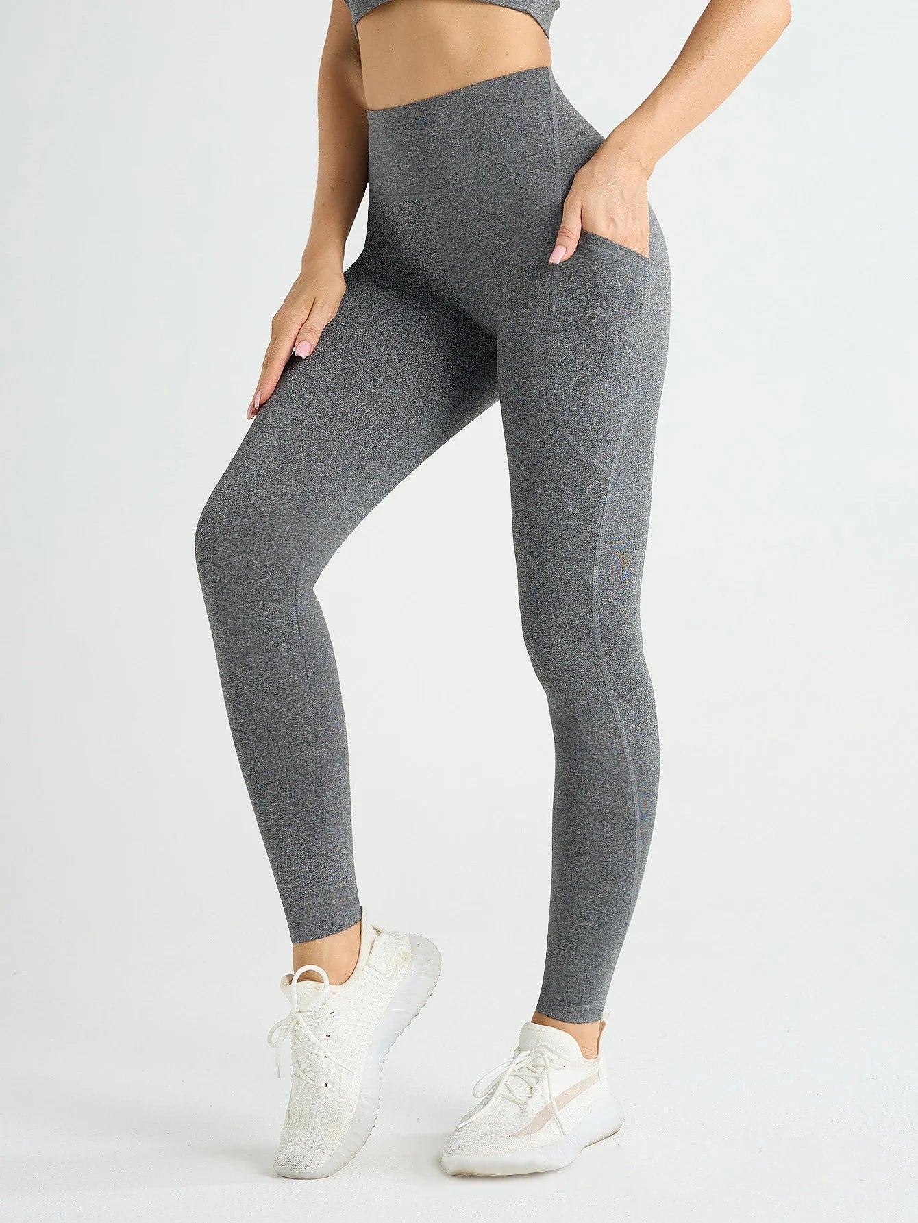 High Waist Leggings Stretch Yoga Pants Tights With Pockets