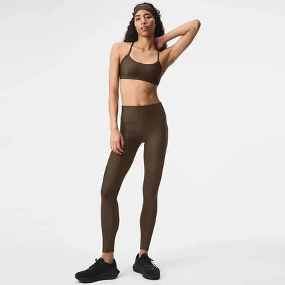Women's Solid Color High Waist Yoga Pants