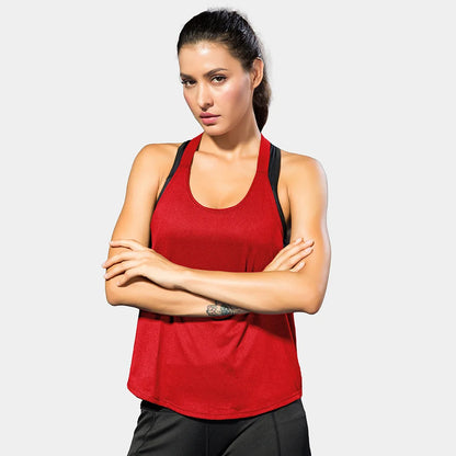 Gym Tops Sleeveless Tops Letter Backless Shirt