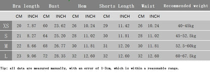 2 Pieces Yoga Suit Halter Sports Bra Matching Impact Shorts