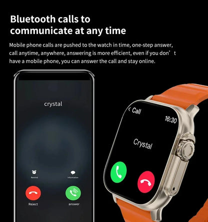 Smartwatch Bluetooth Talk Sports Watch for Android IOS Men Women