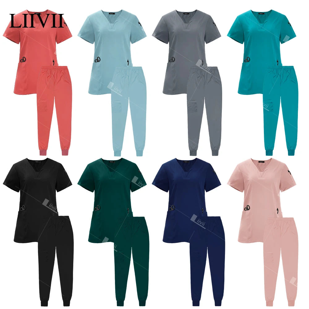 Surgical Uniforms Scrub Set Top Pants