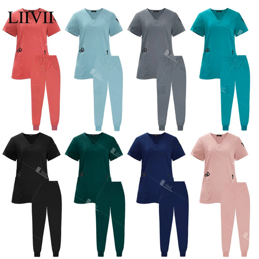 Surgical Uniforms Scrub Set Top Pants